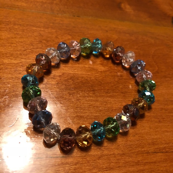 Multicolored glass beads bracelet! - Picture 3 of 3